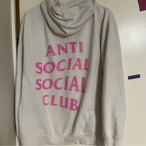Anti social club hooded jacket m